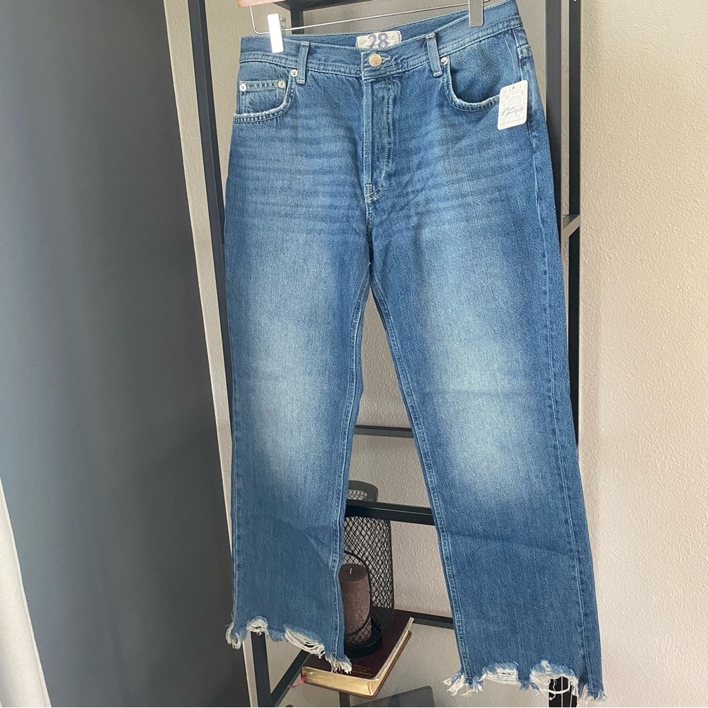 NWT SOLD HOST PICK Free People Maggie Mid Rise Jeans - Picture 1 of 6